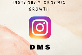 do instagram research and outreach for 1 month