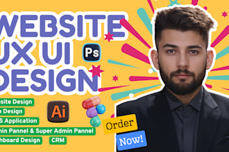 create a modern website UX UI using figma xd and photoshop