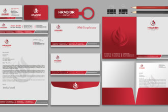 design logo, business card, letterhead, and stationery items