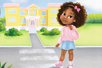 draw african american children book illustrations