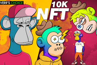 design your nft art and 10k nfts collection