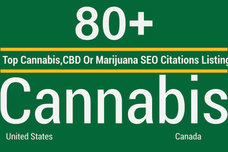 do 80 cannabis, cbd or marijuana SEO citations listing USA, canada