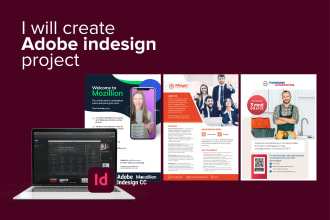 make amazing adobe indesign project, booklet, brochure