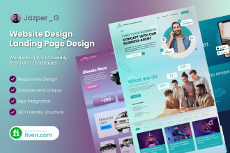 create small business website or landing page