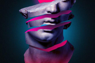 design vaporwave retro synthwave vintage neon clothing