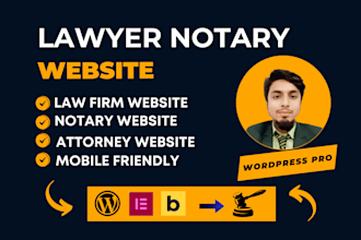 lawyer website, legal website, law firm, attorney, notary, wordpress website