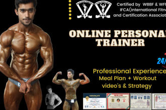 be your online personal trainer and fitness coach