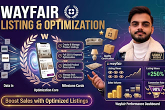 create professional wayfair product listings with SEO