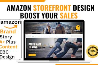 design professional amazon storefront for your brand