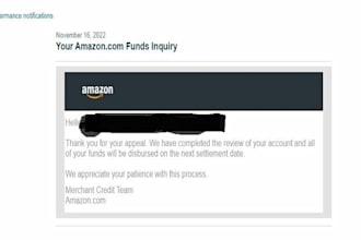 disburse your funds from the deactivated amazon accounts
