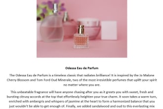 write attractive luxury perfume descriptions that sell