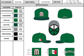 create hat tech packs and mockups for your headwear needs