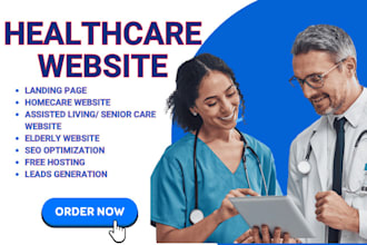 design healthcare website, homecare website and assisted living website