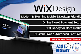 develop a sleek, modern wix design for your business