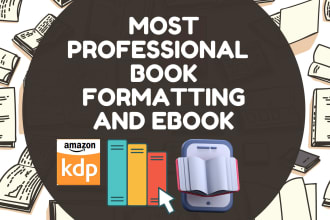 do pro paperback formatting and kindle ebook formatting for amazon kdp