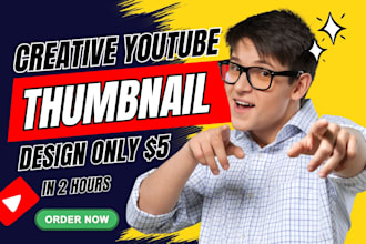 design amazing viral clickbait youtube thumbnail within 2 hours