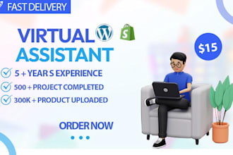 be your wordpress virtual assistant or wordpress VA