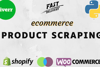 scrape products and import in shopify or woocommerce