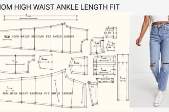 make create mom fit pant design pattern,