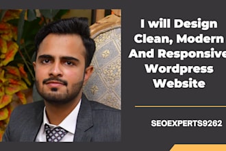 design clean modern and responsive wordpress website