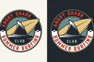 custom t shirt logo design, typography font , retro script