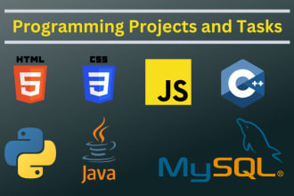 do html, css, javascript, cpp, python, java projects