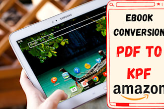 create PDF to kpf amazon kindle ebook format
