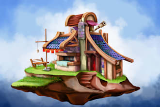 design high quality game assets props and objects