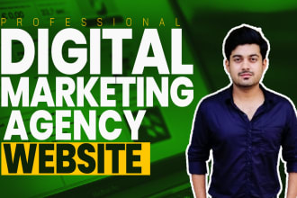 create digital marketing agency website in 10 hours