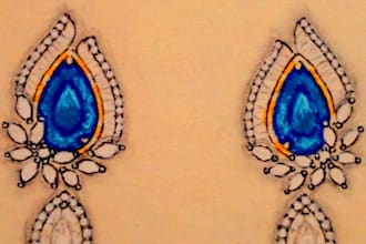do jewelry sketching and i will do quick hand jewelry design sketching