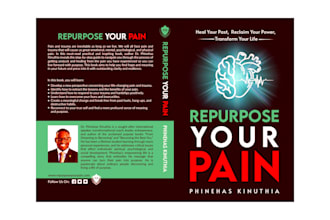 design print book cover front, back, spine and kdp cover