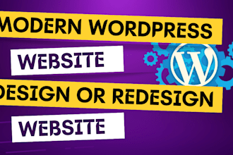 build modern wordpress website ecommerce wordpress website