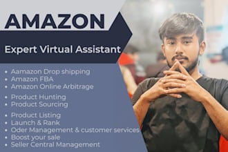 be your expert amazon virtual assistant or fba VA