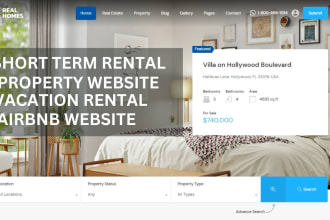 build tourism website vacation rental, short term rental, smoobu, guesty