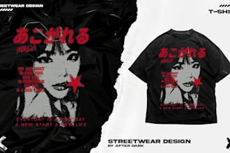 create amazing y2k style t shirt or hoodie design