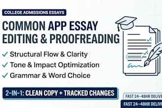 professionally edit your common app essay