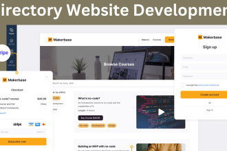 design a professional business directory website