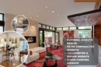 design tiling service, flooring painting countertop tiling contractor website