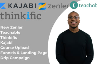 build zenler thinkific kajabi course website zenler funnel