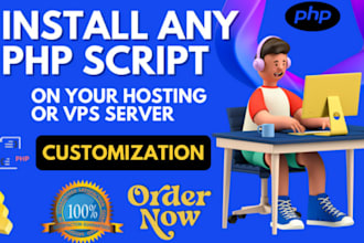 install any PHP script on your hosting or vps server