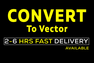do vector tracing, vectorize, redraw logo, convert to vector
