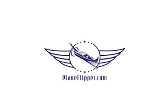 design elegant better plane flipper com logo