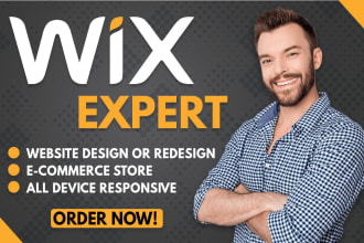 redesign wix website and wix website design