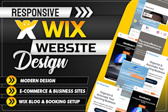 do wix website design and redesign with seo optimization