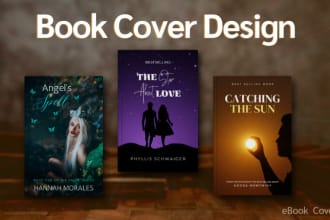 design book cover, ebook cover, amazon KDP cover with 3d mockup