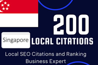do 200 singapore local citations and directories for local seo