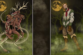 create dark art variety of styles for tatto, book, t shirts