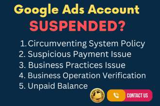fix google ads account suspended issue from suspension