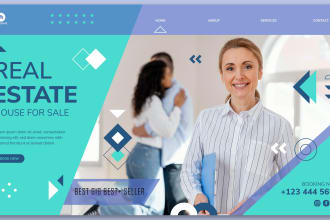 build real estate landing page or any type of landing page