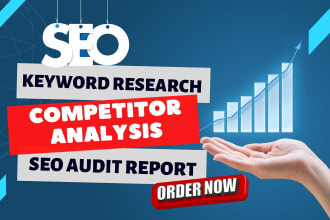 run strategic SEO audit report, competitive analysis and keyword search